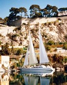 Sailing in the Monaco harbour