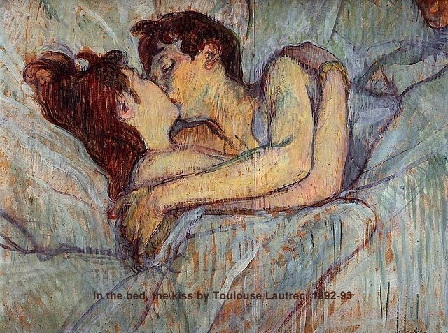 Toulouse-Lautrec - “In the bed, the kiss” (between 1892 and 1893) in a private collection