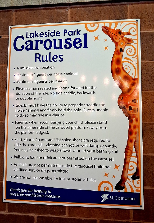 Poster of Carousel rules for riding